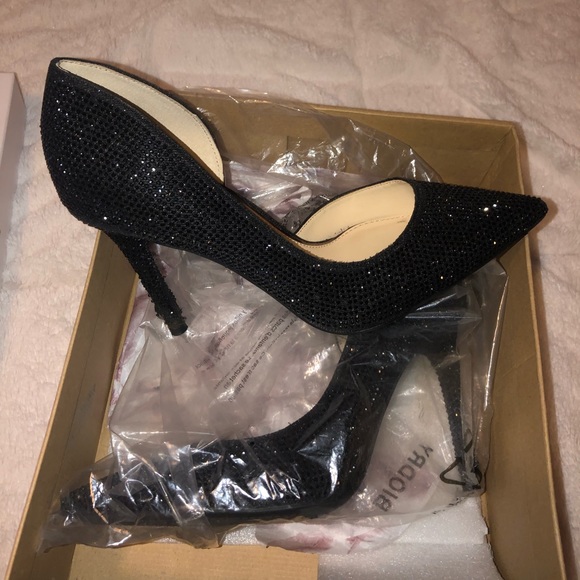 Jessica Simpson sparkly black heels - Picture 2 of 5